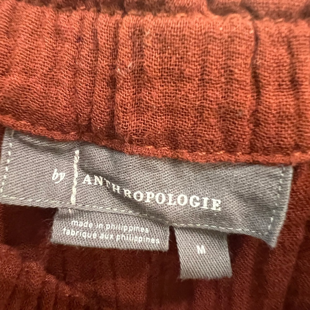 Anthropologie April Crimson Gauzy Top - Picture 3 of 4